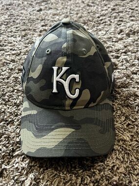 New Era Camo KC Baseball Cap - Green & Black